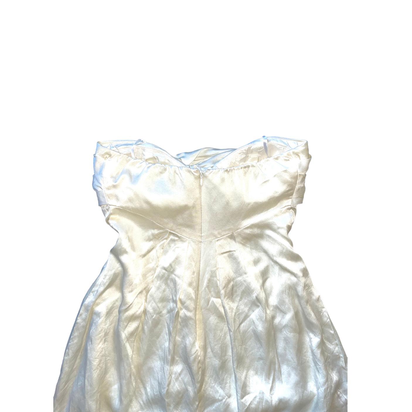 White Silk Dress Fashion Aftermath