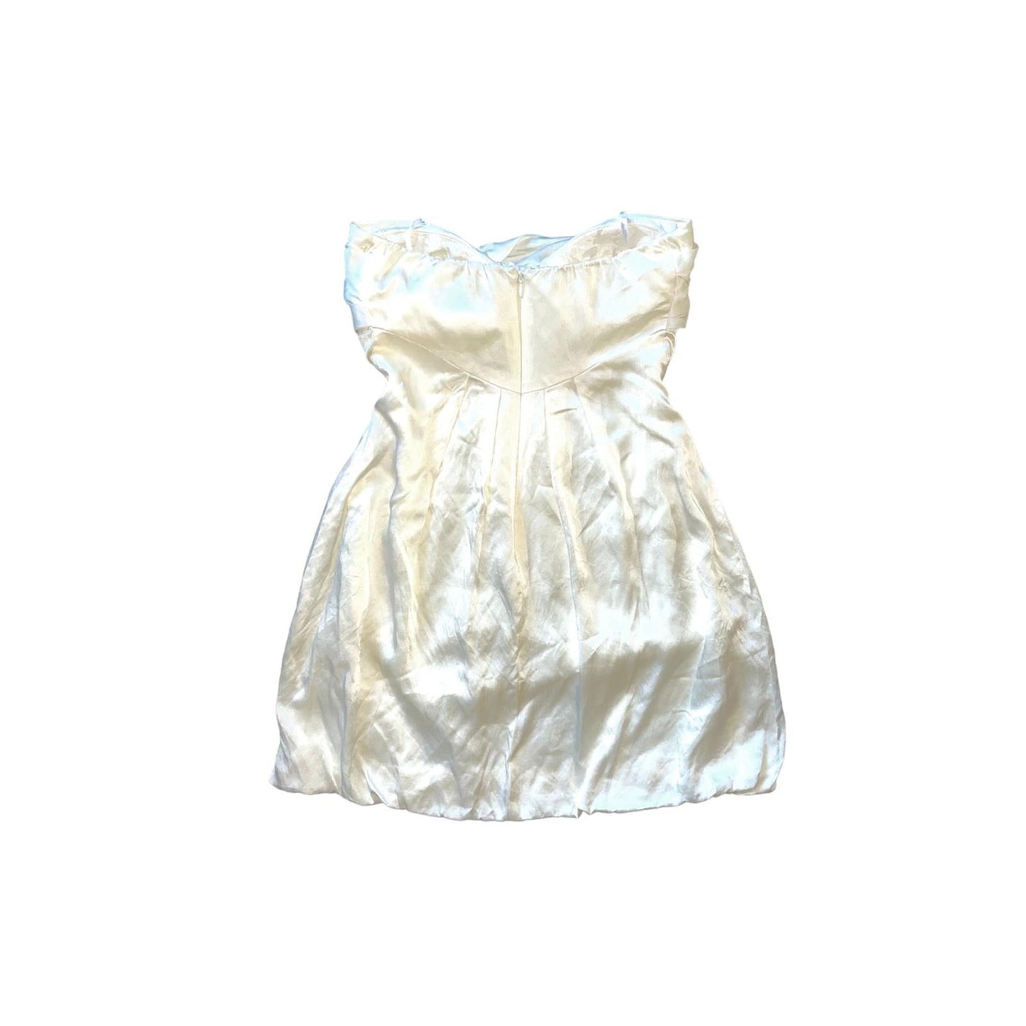 White Silk Dress Fashion Aftermath