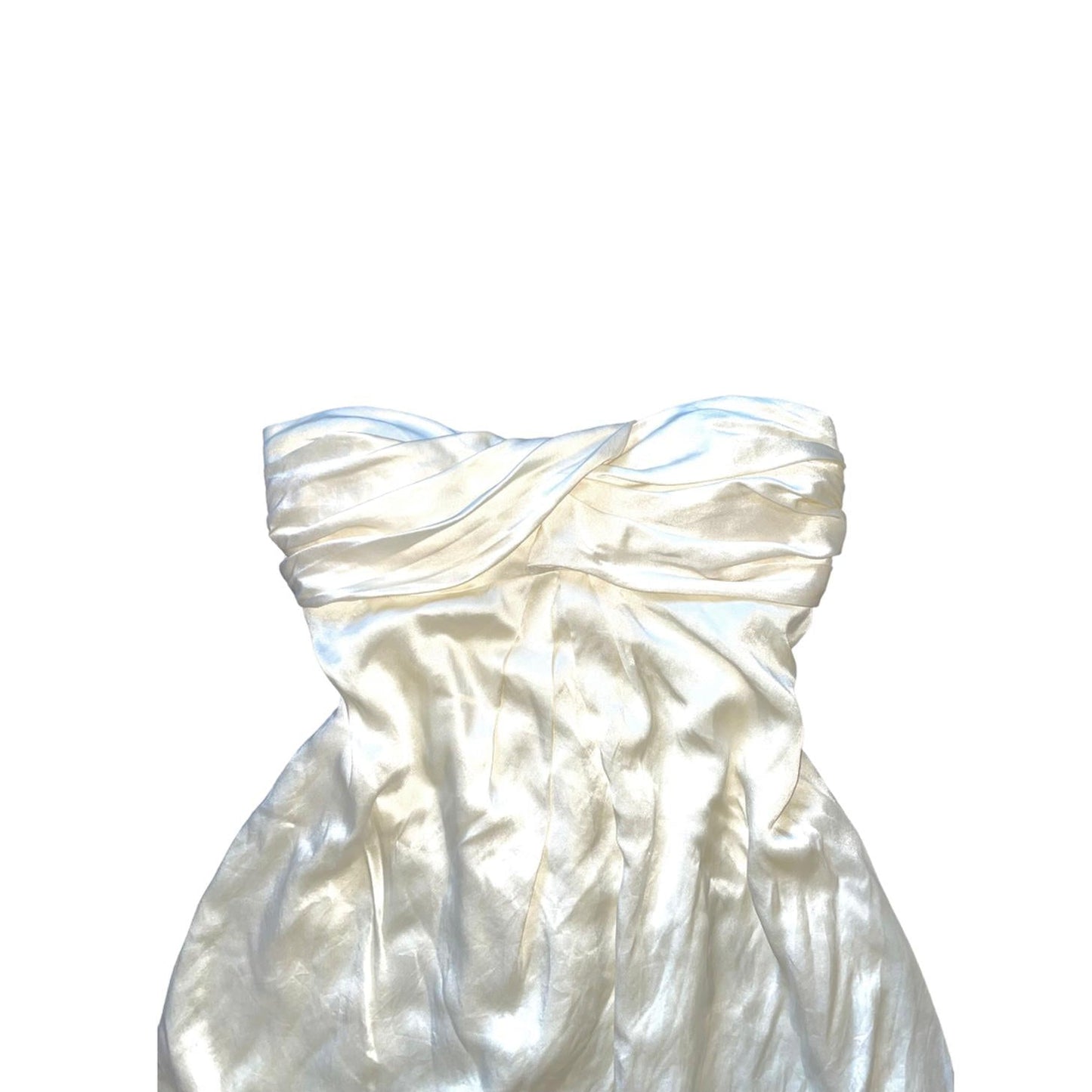 White Silk Dress Fashion Aftermath