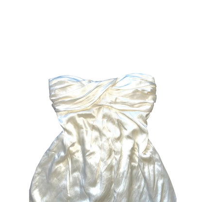 White Silk Dress Fashion Aftermath